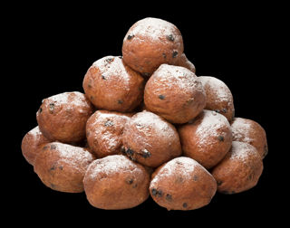 Afbeelding van Oliebol met rozijnen